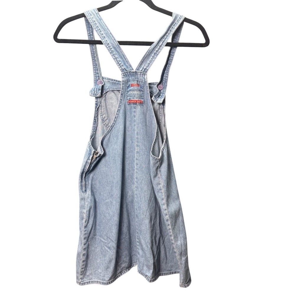 Vintage Squeeze‎ Jeans Overall Dress Women M Denim Y2K 90s Cottagecore Farmcore - Picture 2 of 9